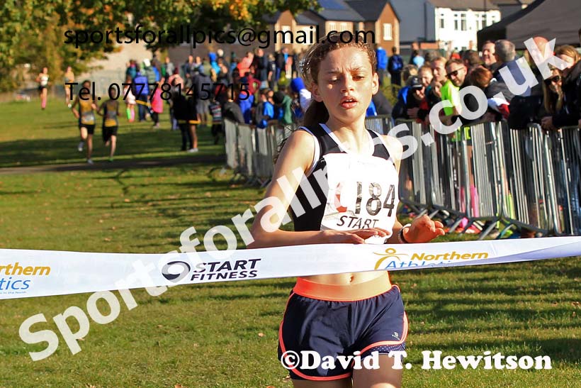Girls under-15s 2022 Northern Cross Country Relays, Graves Park, Sheffield. Photo: David T. Hewitson/Sports for All Pics